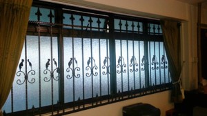 anti-theft wrought iron grilles